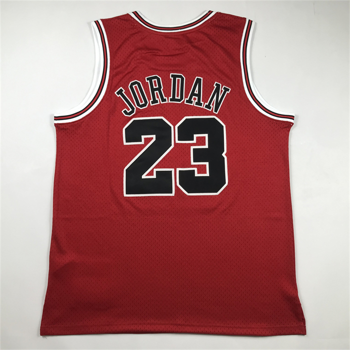 Camiseta Chicago Bulls Michael Jordan NO 23 Autentico 1995-96 Rojo